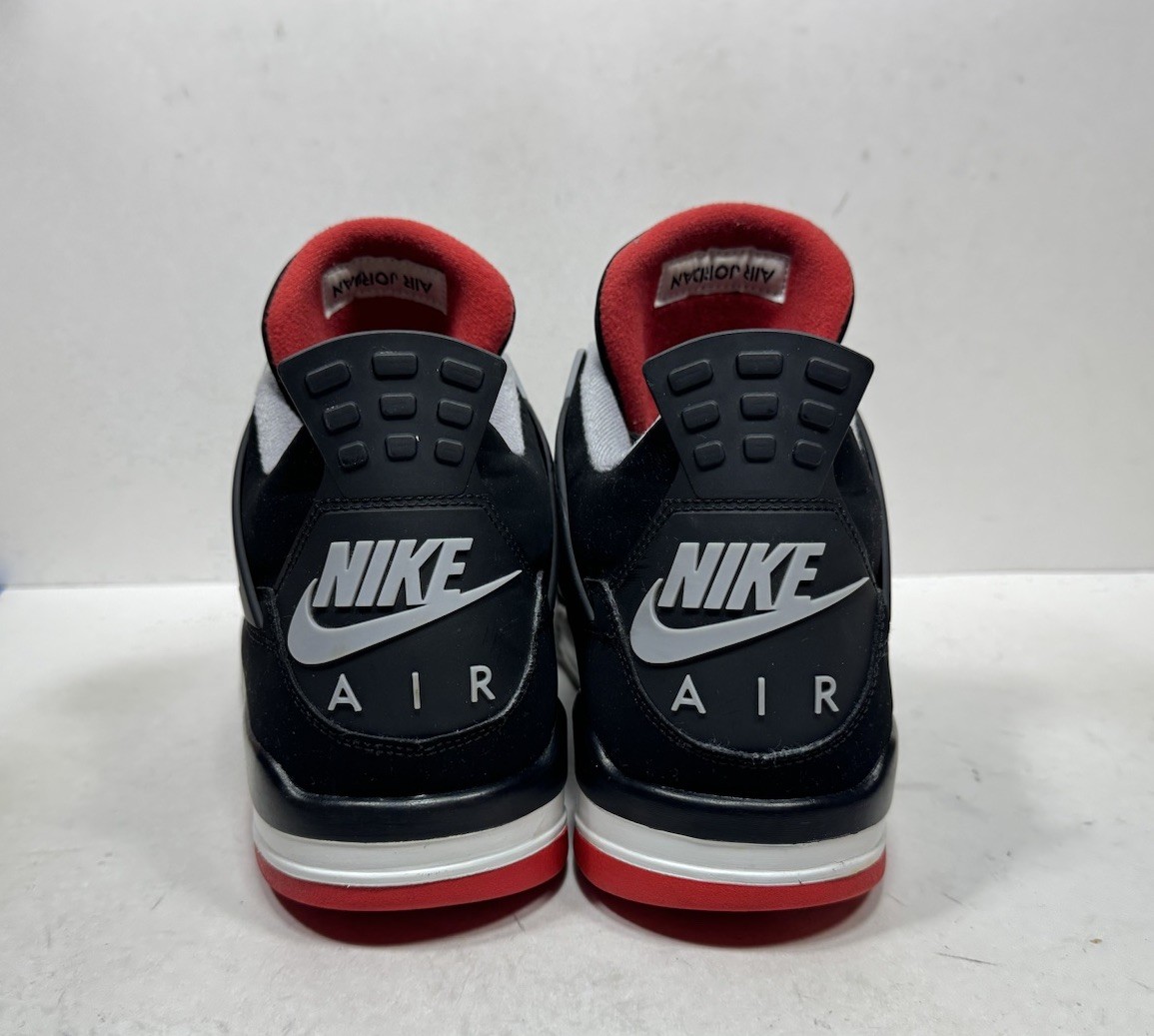 Air Jordan 4 Retro OG Bred 2019 Men’s Size 15 Black Red Gray White 308497-060