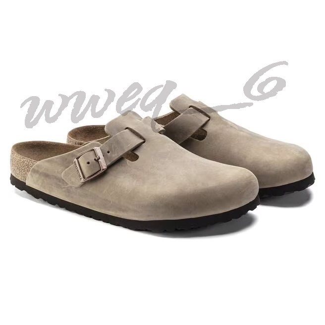 Birkenstock Boston Tobacco Brown Soft Footbed Oiled Leather Shoes Size EU37-45
