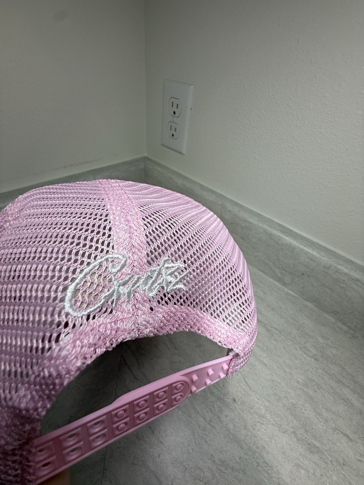 Corteiz Pink Trucker Hat (Embroidered) Brand New With Tags