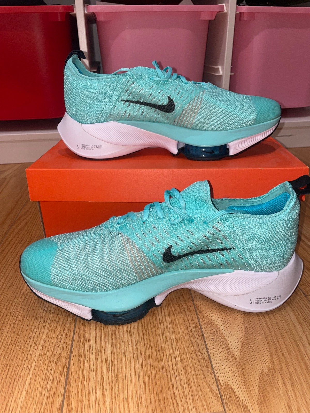 Nike Air Zoom Tempo Next% Hyper Turquoise – Size 10.5 DS