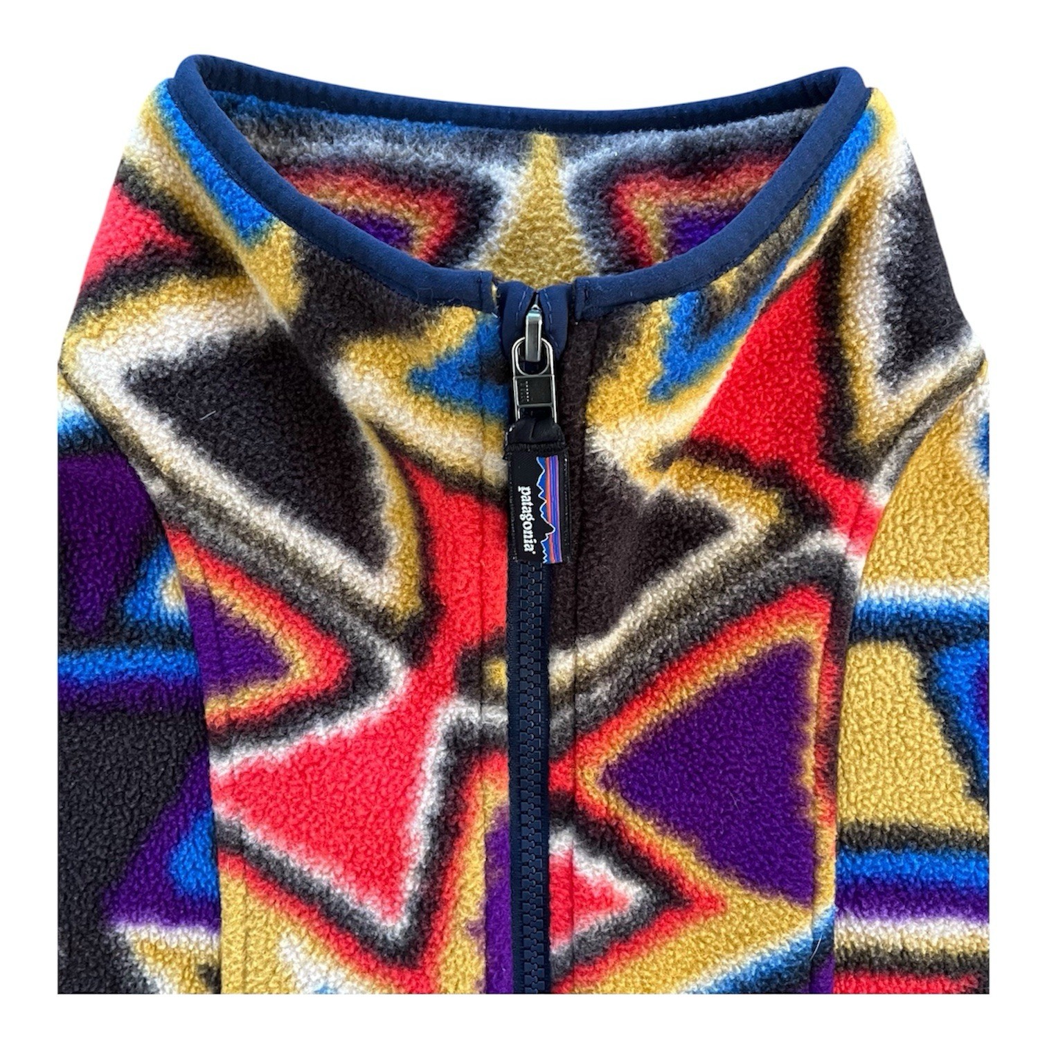 PATAGONIA SYNCHILLA ANORAK VISION QUEST BIG: CATALAN CORAL, UNISEX XS= W XS, M S