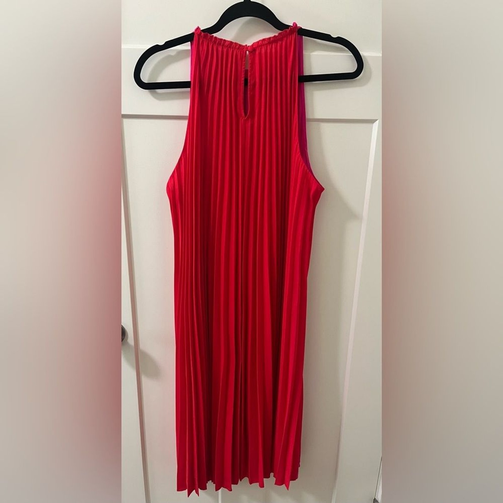 Diane von Furstenberg Amberly Mini Dress Hot Pink / Watermelon Red Size 12 NWT