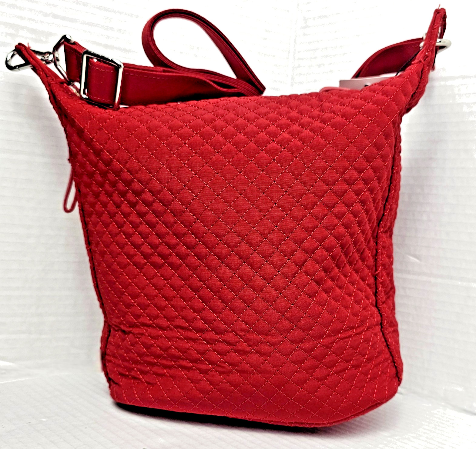 Vera Bradley Carson Hobo Crossbody in Microfiber Cardinal Red