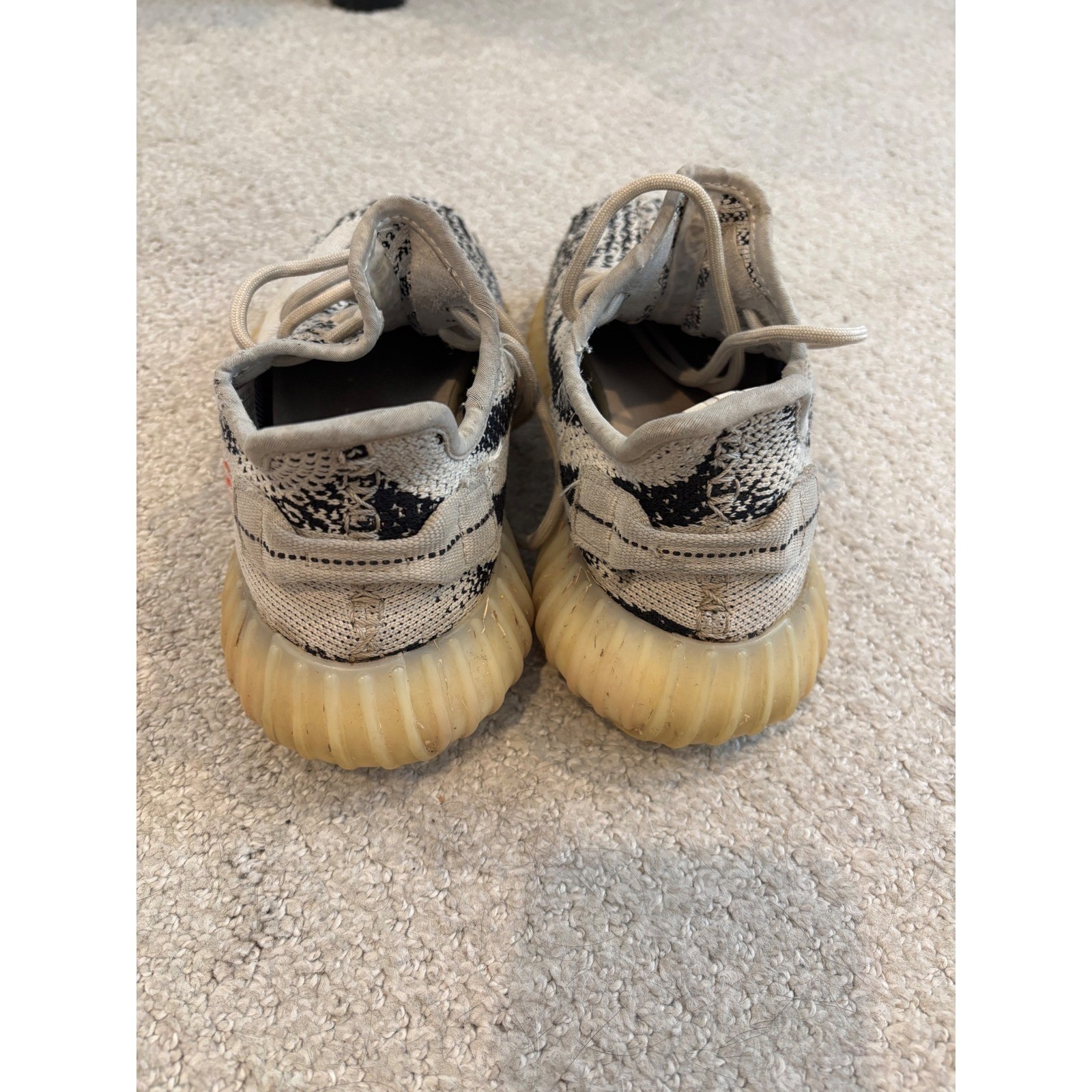Adidas Yeezy Boost 350 V2 Zebra White Black CP9654 Mens Sneakers COA w/ Box