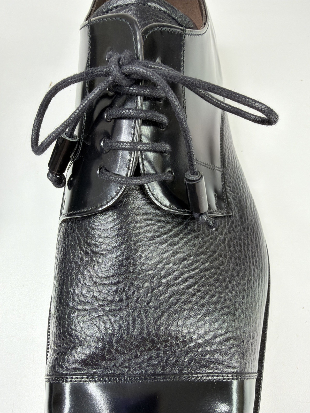 Mezlan Soka Lace-Up Oxford Black Leather Dress Shoes Cap Toe Men’s US M 13