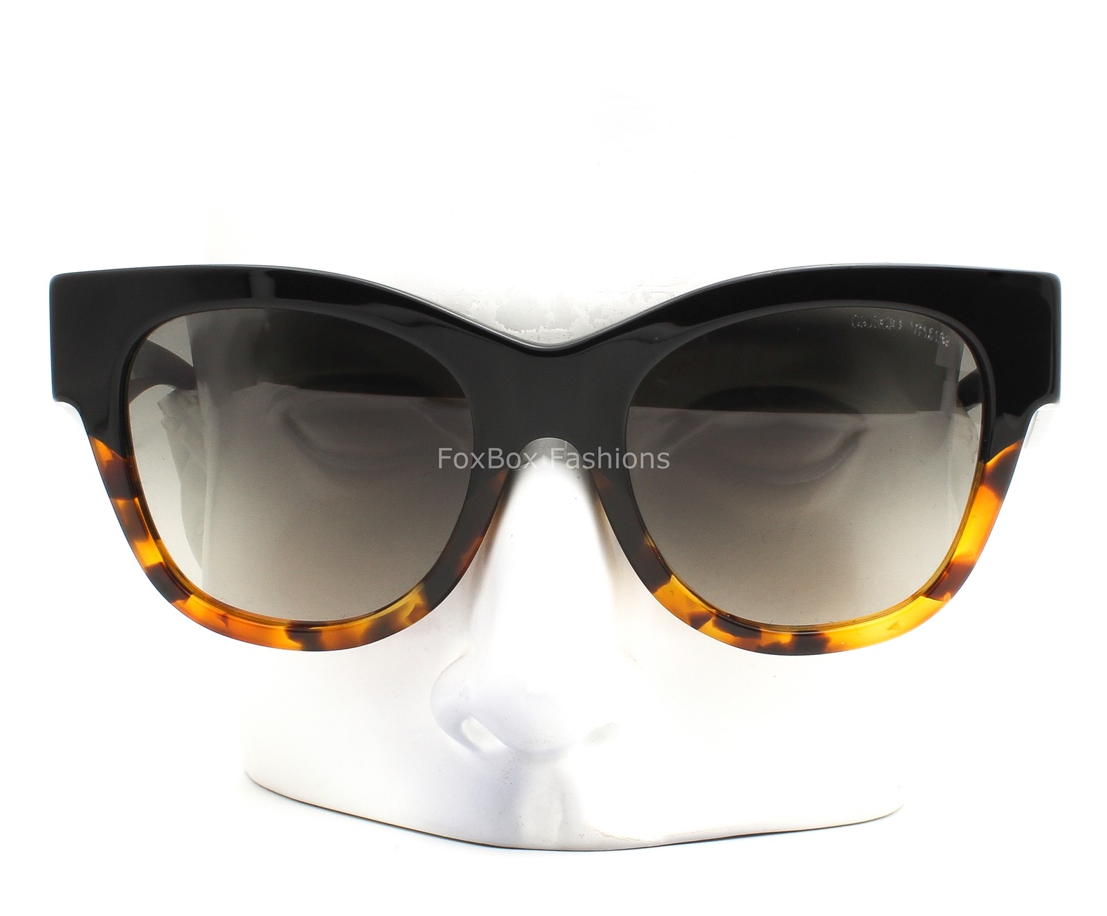 Giorgio Armani Sunglasses AR 8195U Polished Black Brown Yellow Havana w/case