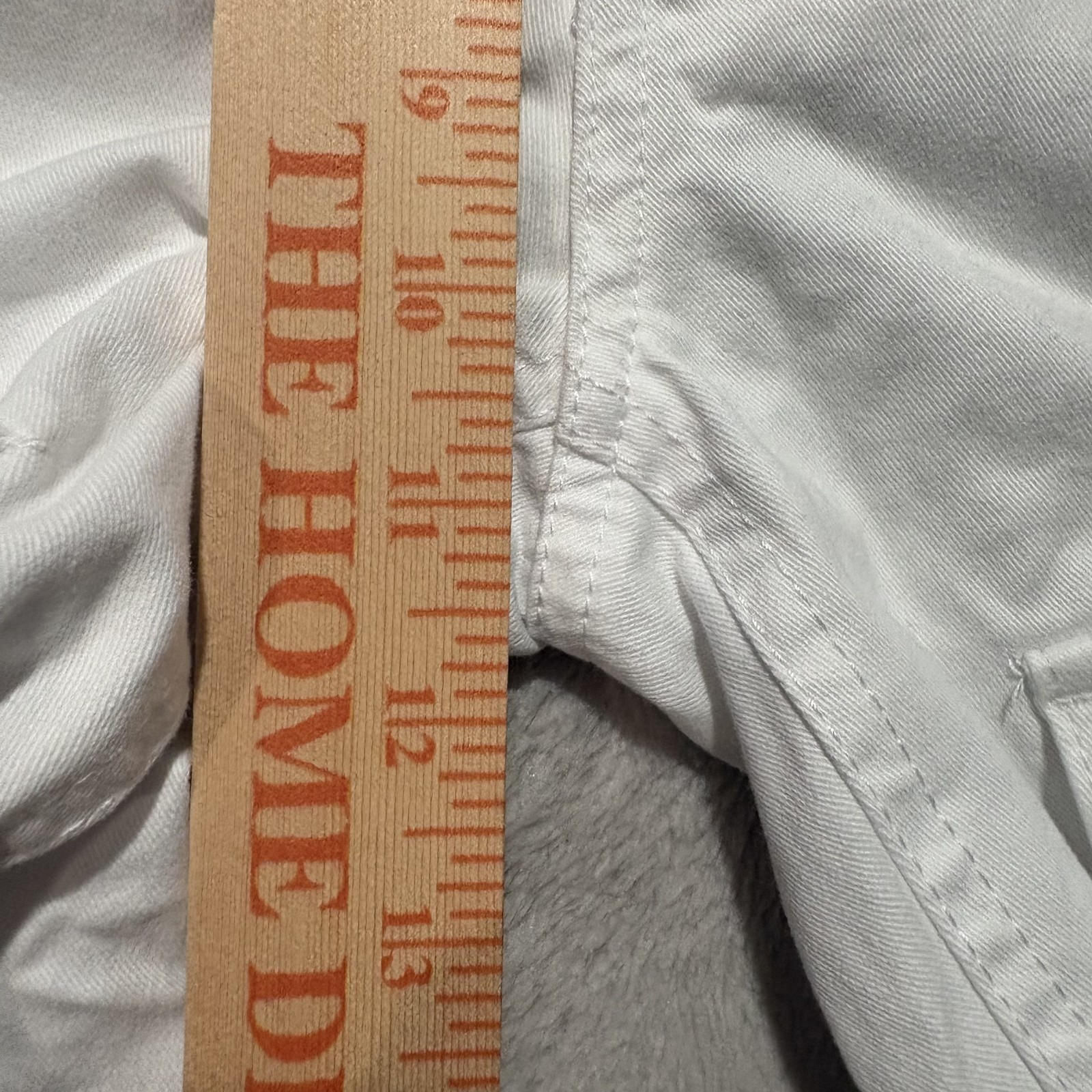 Sun + Stone Bleeker Crop Pants Mens 32 Bright White Relaxed Fit Cotton Mid Rise