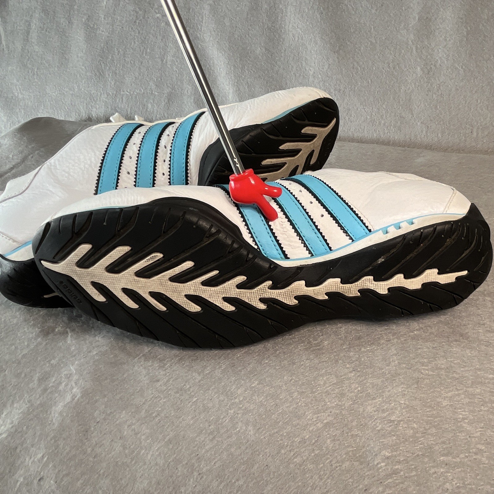 2006 adidas Goodyear Adiracer Lo Men’s Athletic Sneakers White Blue Black