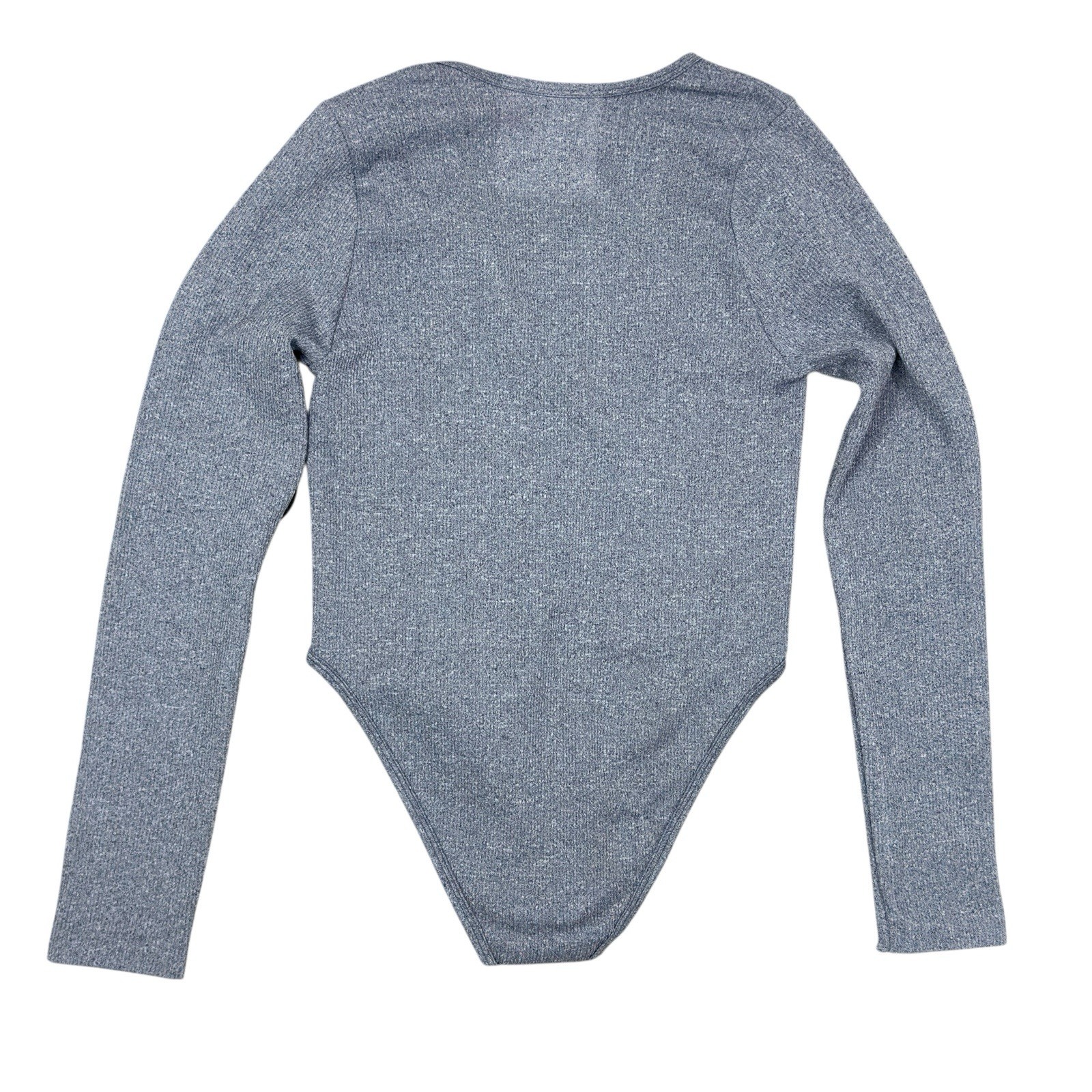 Pink Dot Bodysuit, Snap-crotch Top, Gray 92% Nylon 8% Spandex V-Neck Shirt M, L