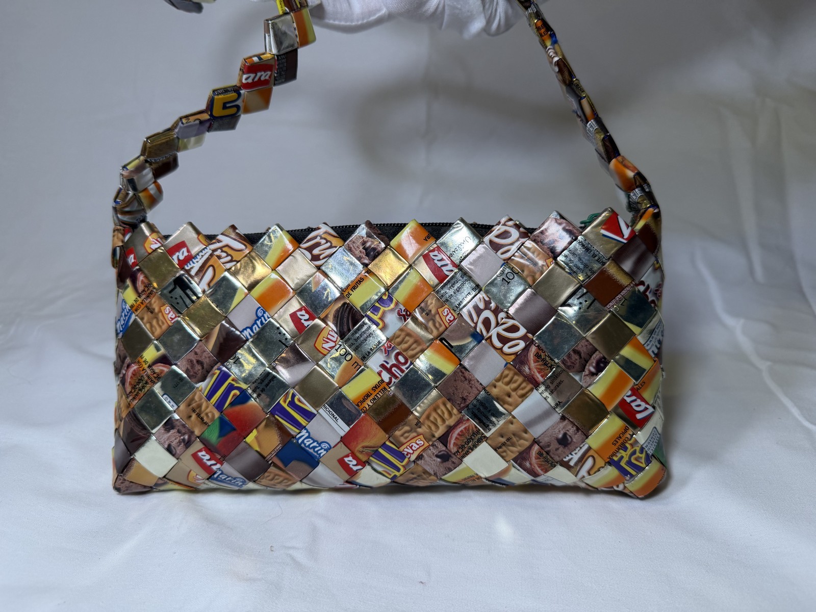Candy Wrapper Purse ,Y2K Women’s Multicolor Shoulder Bag, upcycled fashion