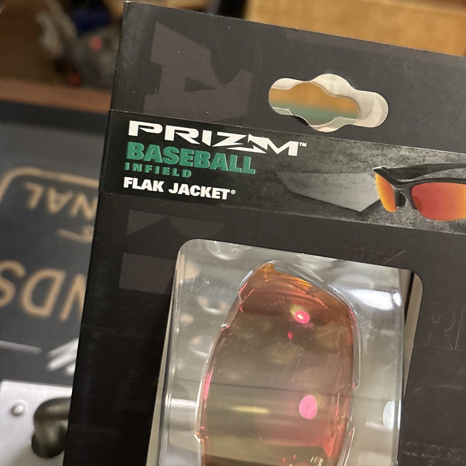 Oakley Flak Jacket Prizm Red Baseball Infield Lenses New In Box W Bag Fast S/H