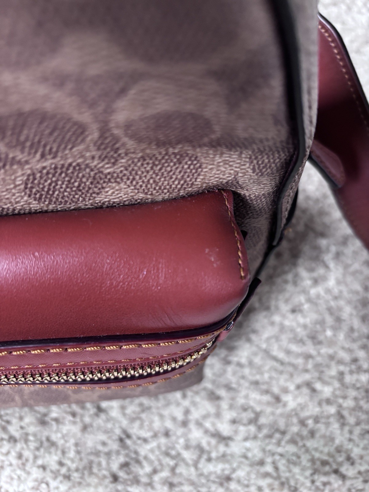 Coach Campus Backpack 23 In Signature Coated Canvas& Refined Calf Leather