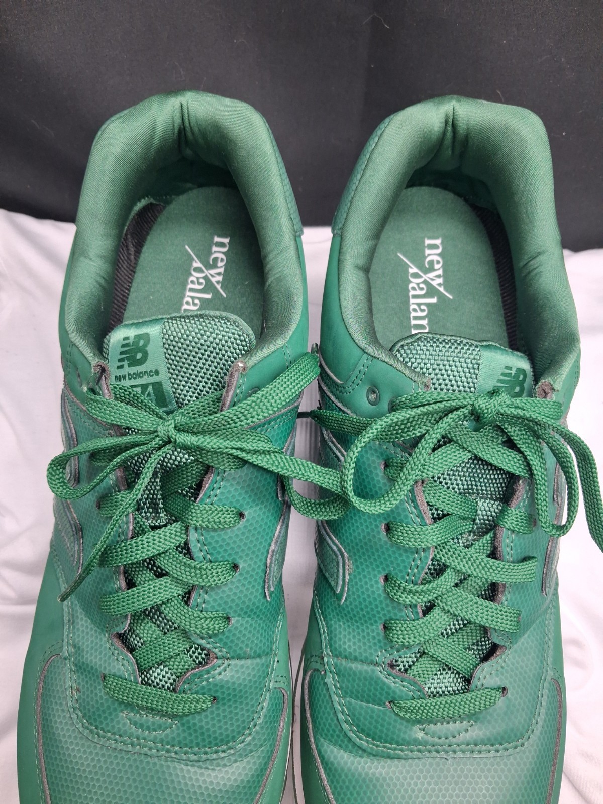 New Balance 574 Men’s Low Top Lace Up Sneakers Green Rubber Outsole ML574STG