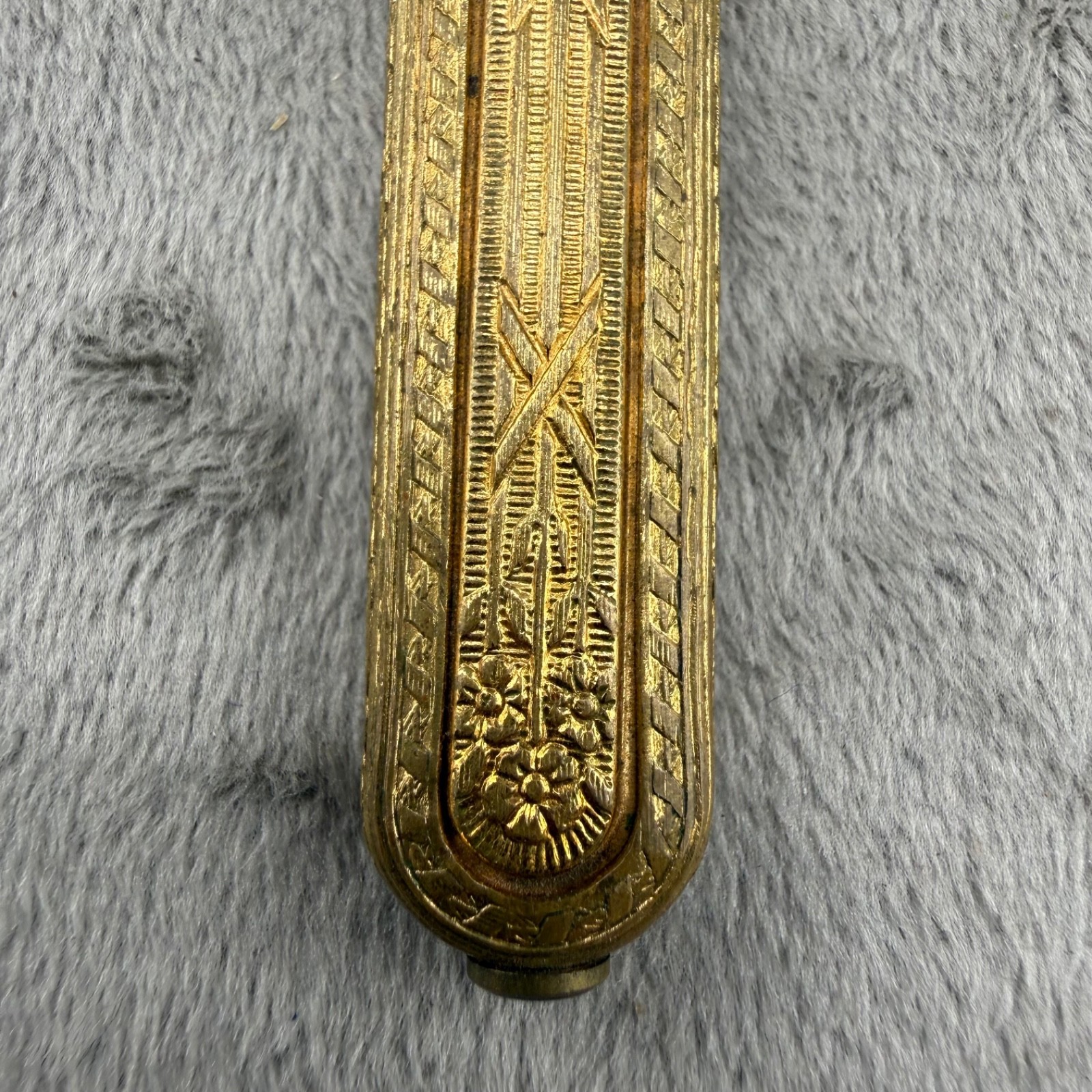 Vintage Vanity Item Gold Tone