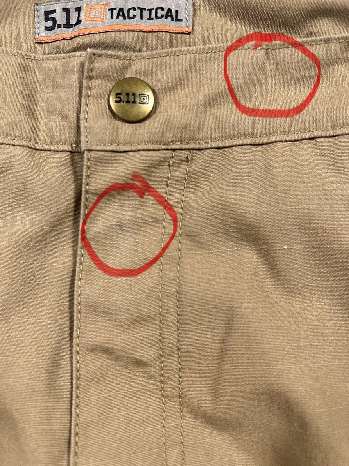 5.11 TACTICAL Mens 38×34 Taclite Pro Ripstop Cargo Pants Khaki Utility Duty