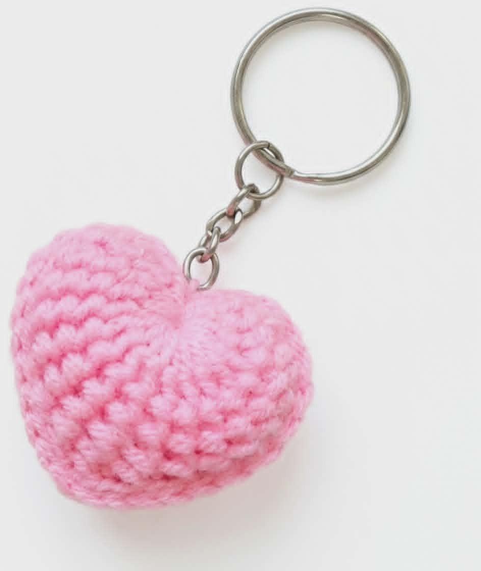 Custom Crochet Keyring – Small Gift Idea – Choose Your Color & Shape