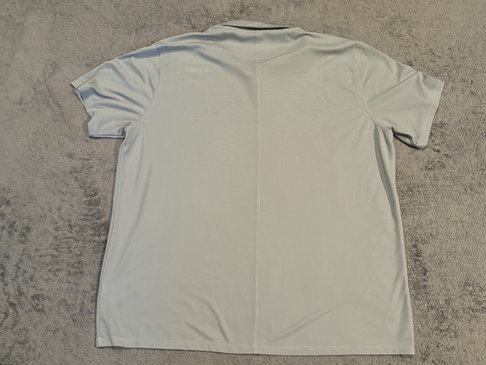 Nike Dri-Fit Golf Polo Shirt Mens 2XL XXL Gray Stretch Short Sleeve AQ8601