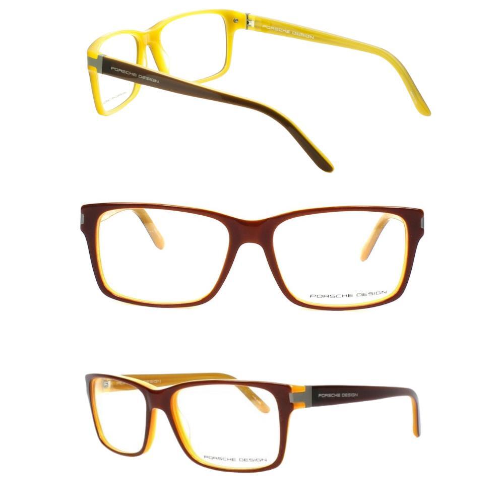 Porsche Design Frame – P’8249-C Brown/Caramel Rx Eyeglasses Acetate 57-16-140