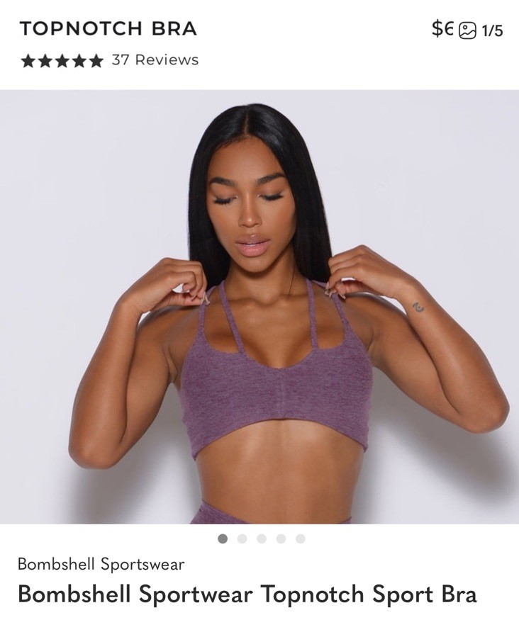 Bombshell Sportswear Topnotch Sport Bra Lavender
