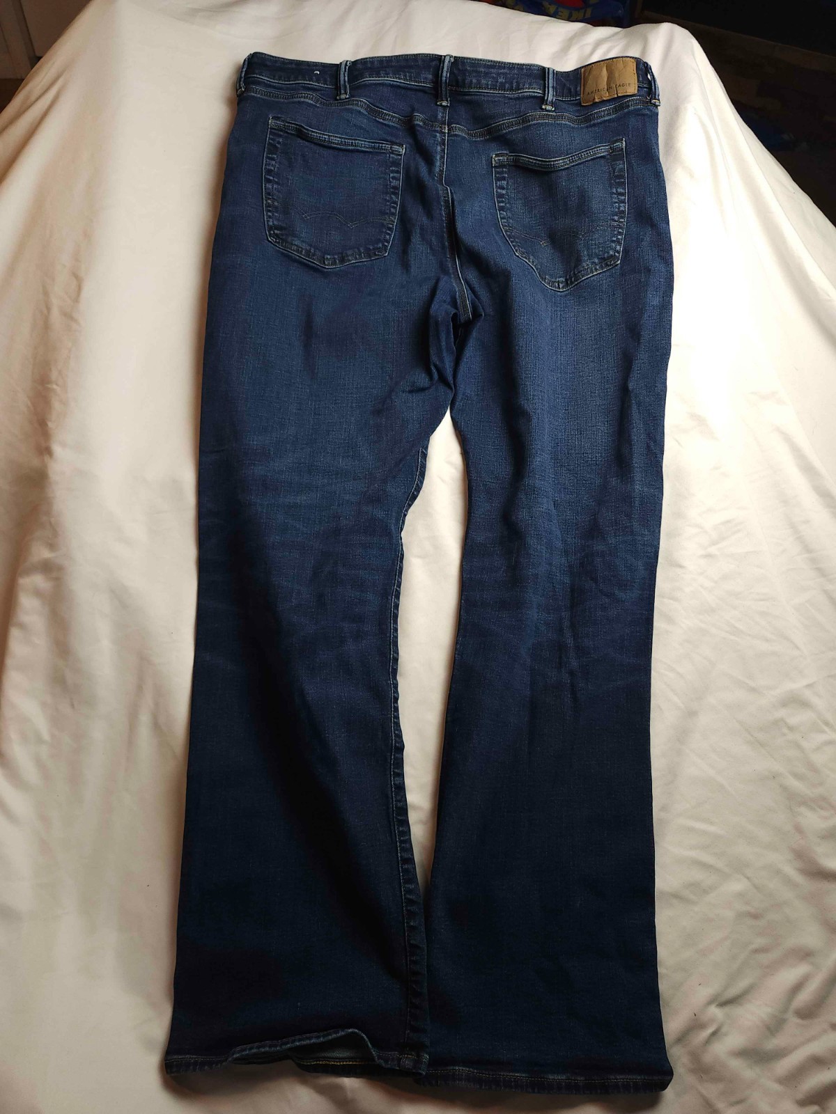 American Eagle Airflex+ Bootcut Jeans Mens Size 40X34 Blue Denim Dark Wash