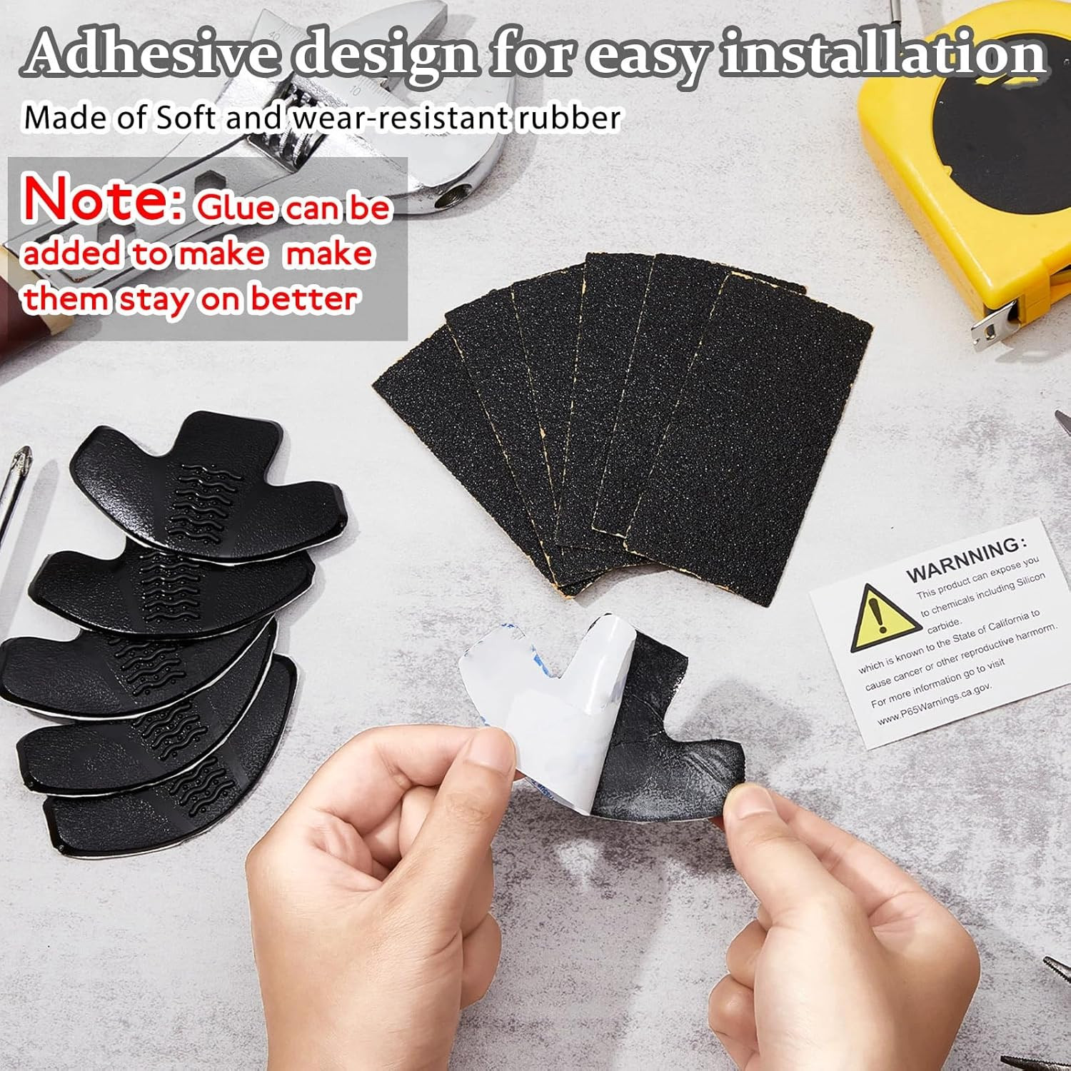 6 Pcs Boot Toe Guards Protector Simple Application Protector Toe Covers for Work