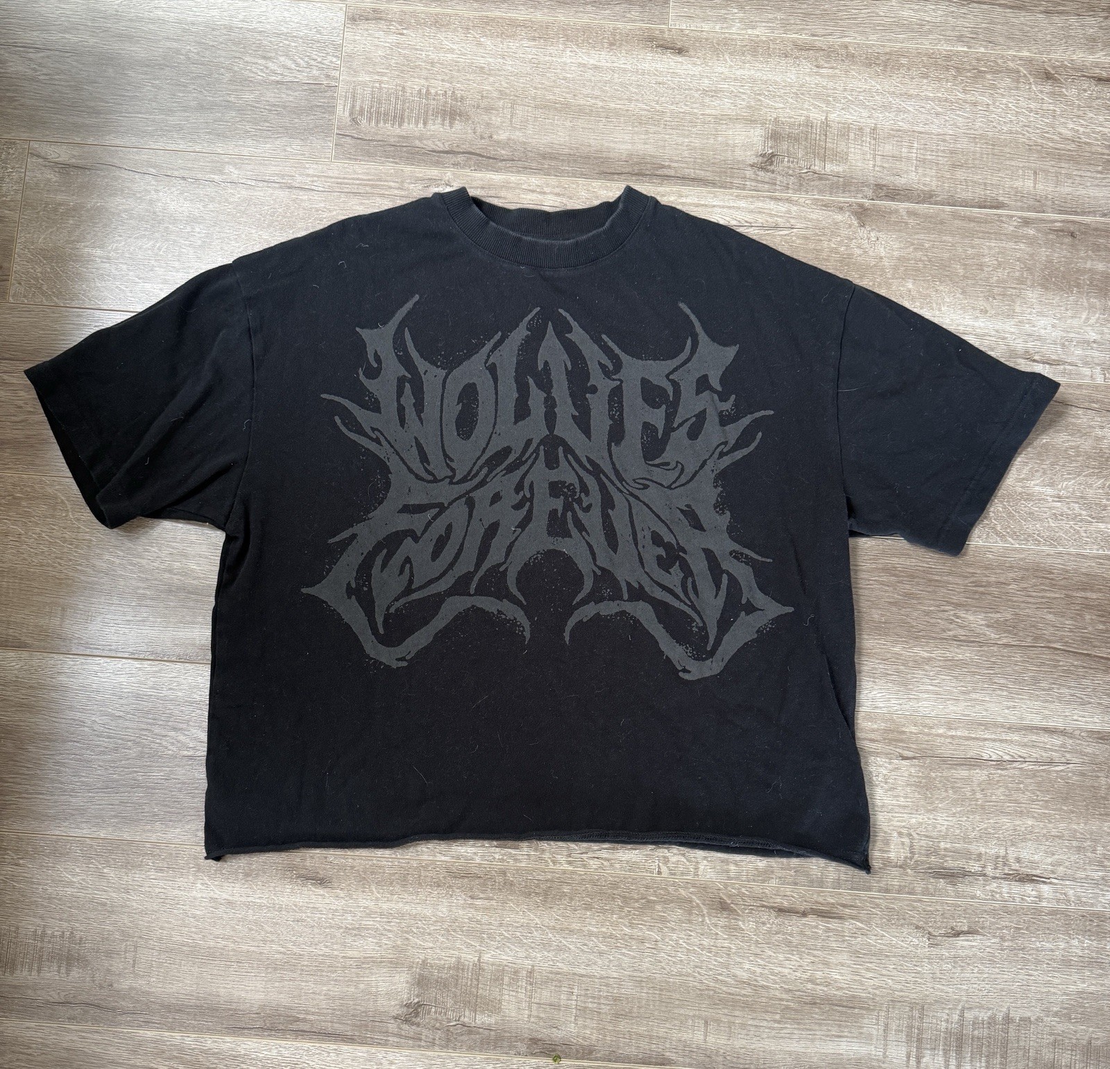 Darc Sport Wolves Forever Cropped Shirt Black Large