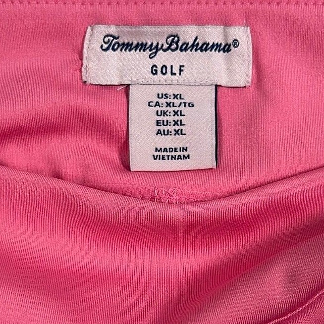 New Tommy Bahama Golf Tennis Skort Skirt L XL Blush Pink Solid Side Pockets O1