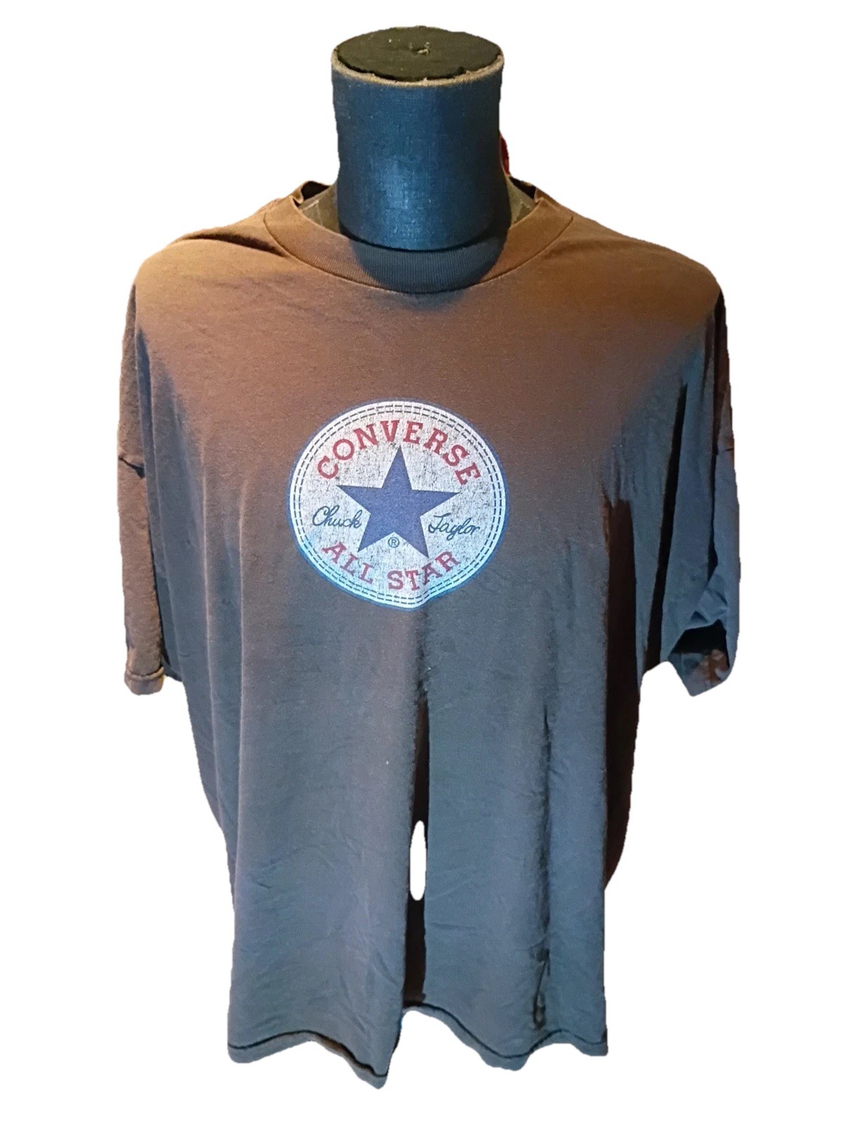 Men’s CONVERSE 2XL All Star Chuck Taylor Crew Neck Graphic Brown C1
