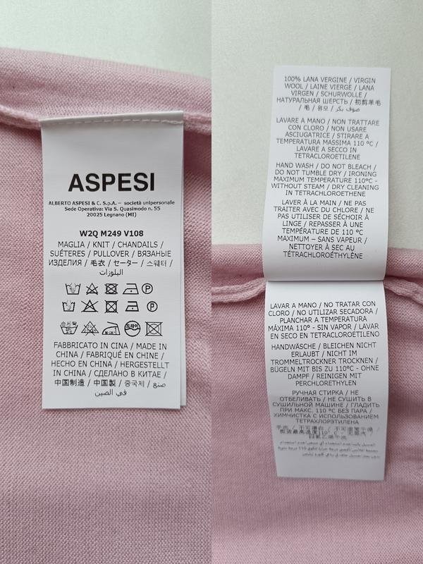 Women Alberto Aspesi sweater pink wool 40/L/48