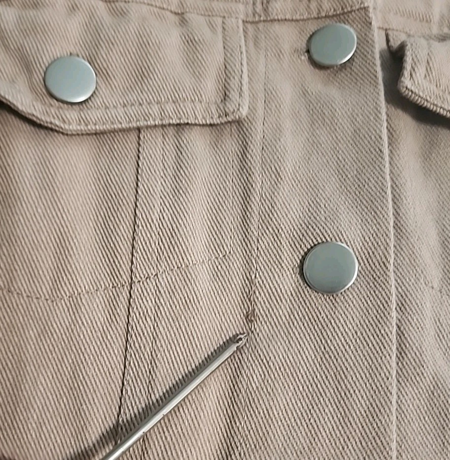 bohme shirt/jacket distressed Fringe Corduroy~ Blush Women’s Sz L WESTERN Cotton