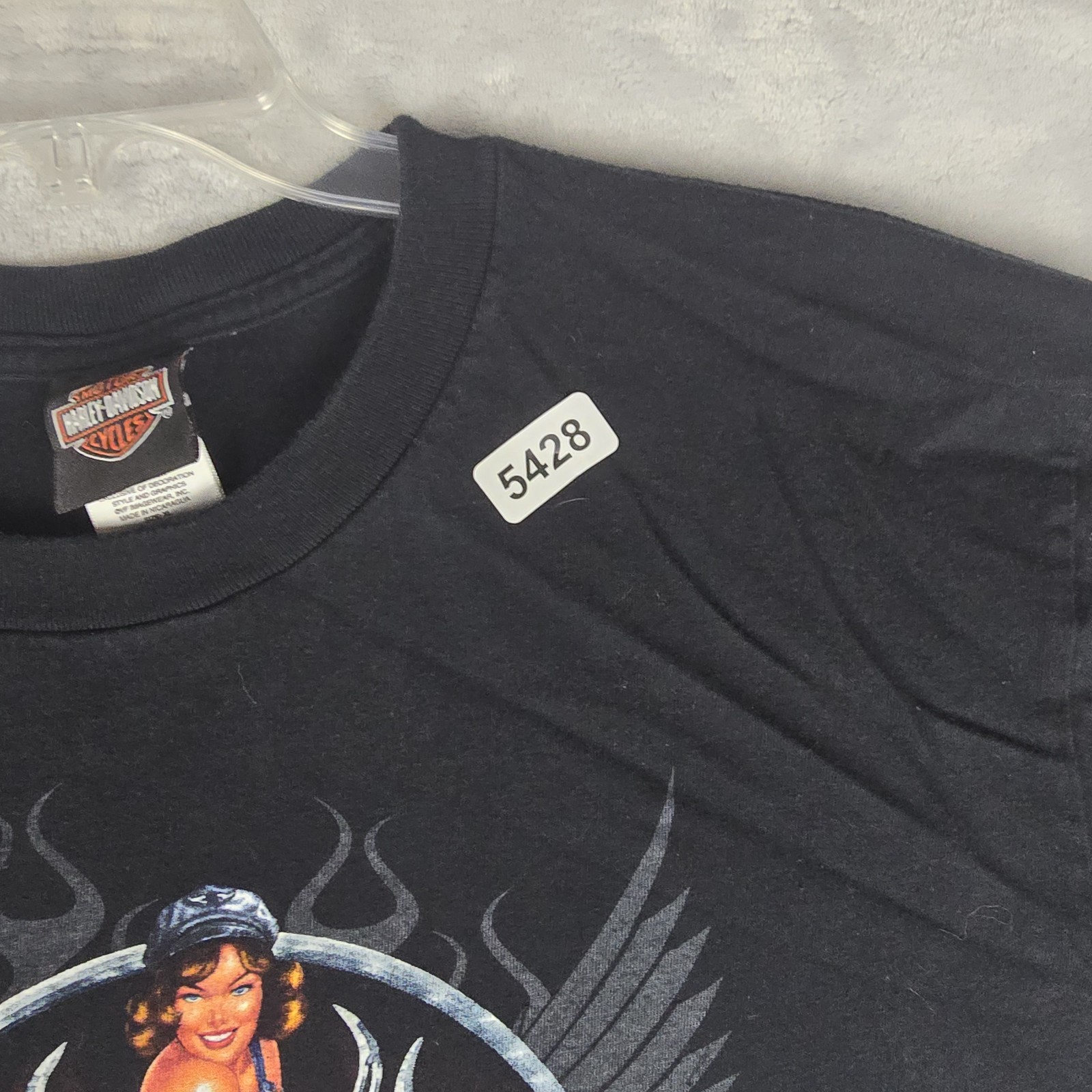 Harley Davidson Pat Rogers Speedway Tee Shirt Black Concord NC XL 2009