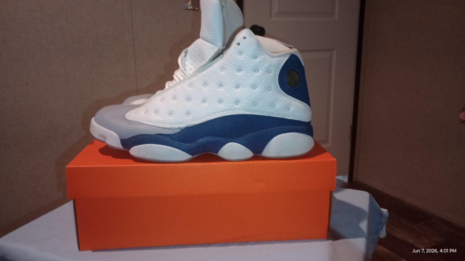 Jordan Air Jordan 13 Retro French Blue White/Blue/Gray Men’s Mid-Top 414571-164
