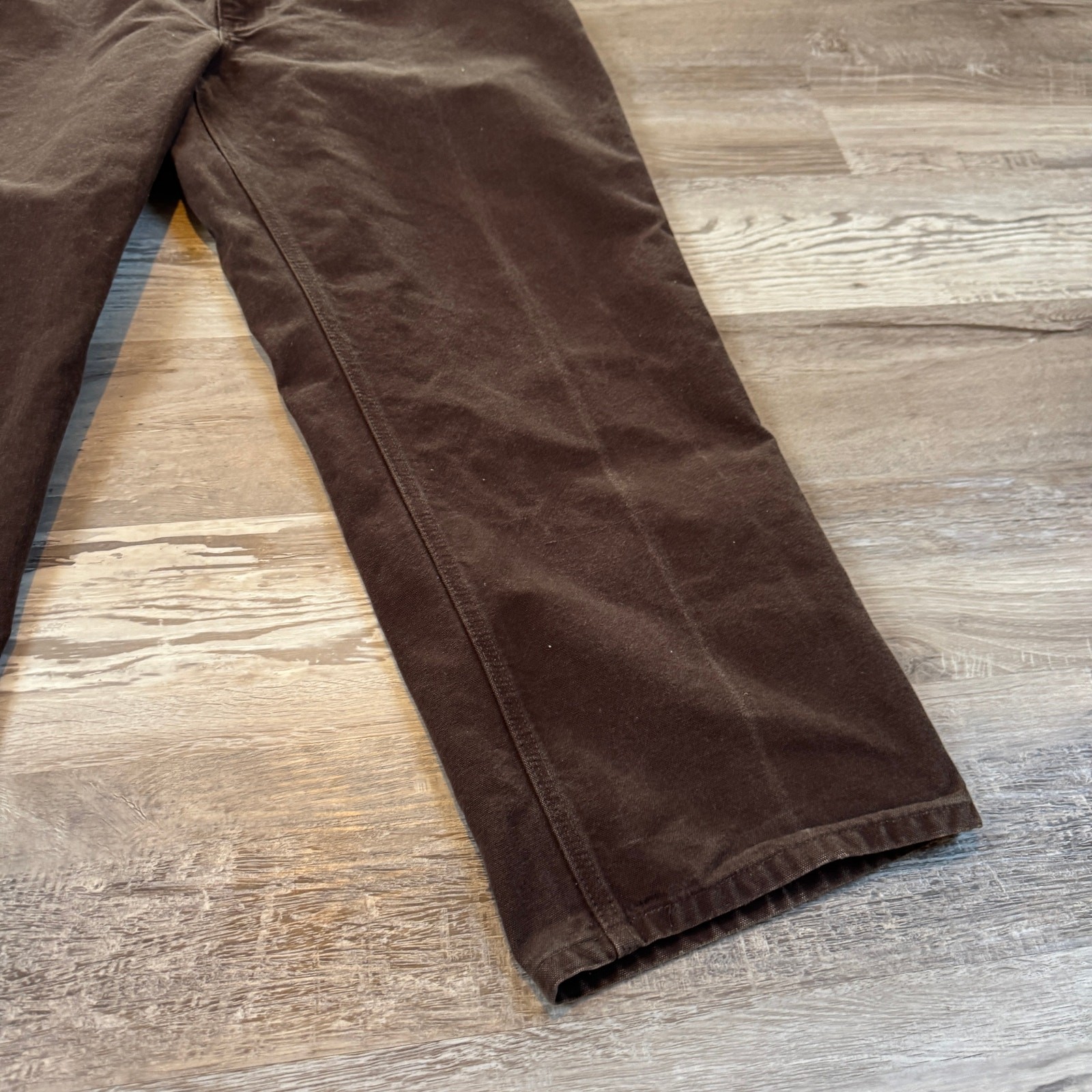 Carhartt B11 DKB Original Dungaree Fit Duck Carpenter Pants Brown 40×30 Utility