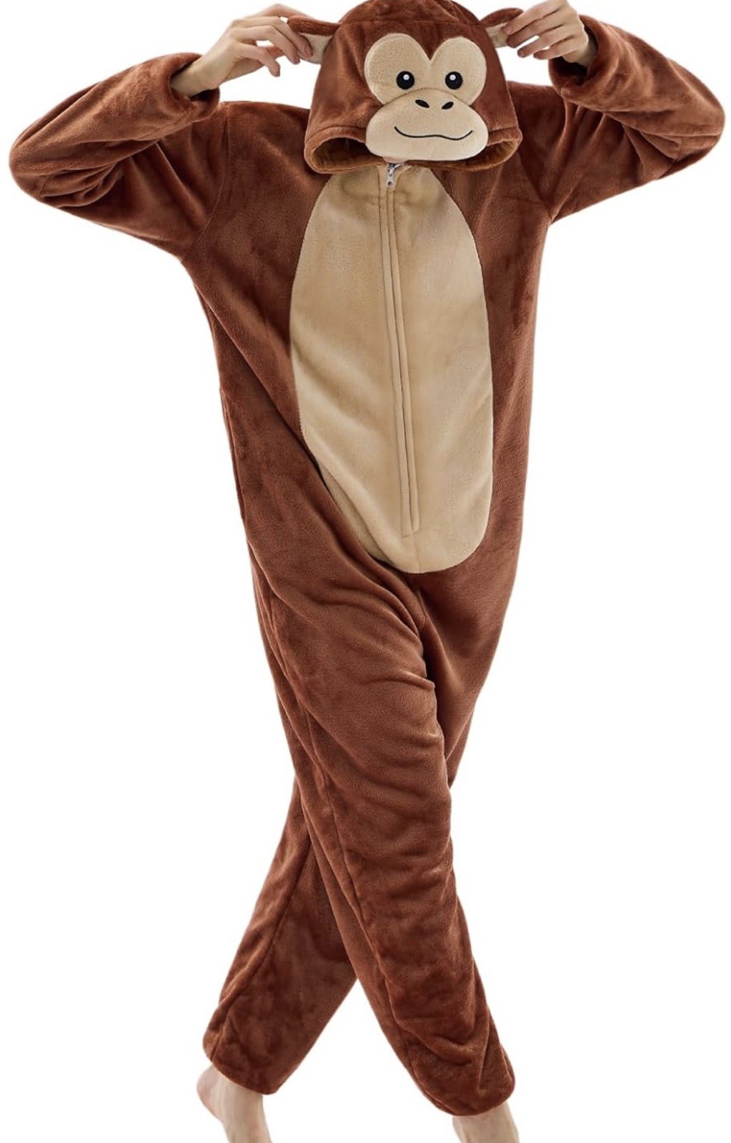 Monkey Adult Costume One-Piece Size XL