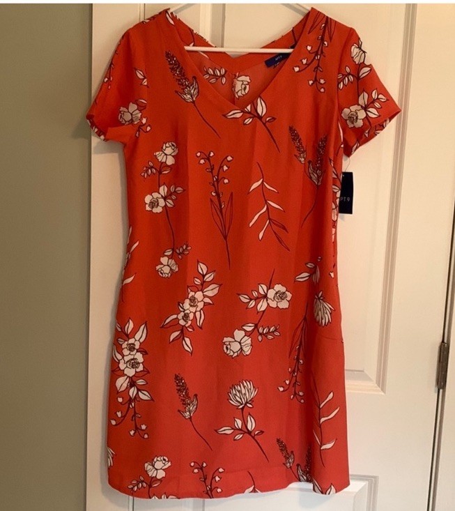 Apt. 9 Women’s Floral Shift Dress NWT Size Small