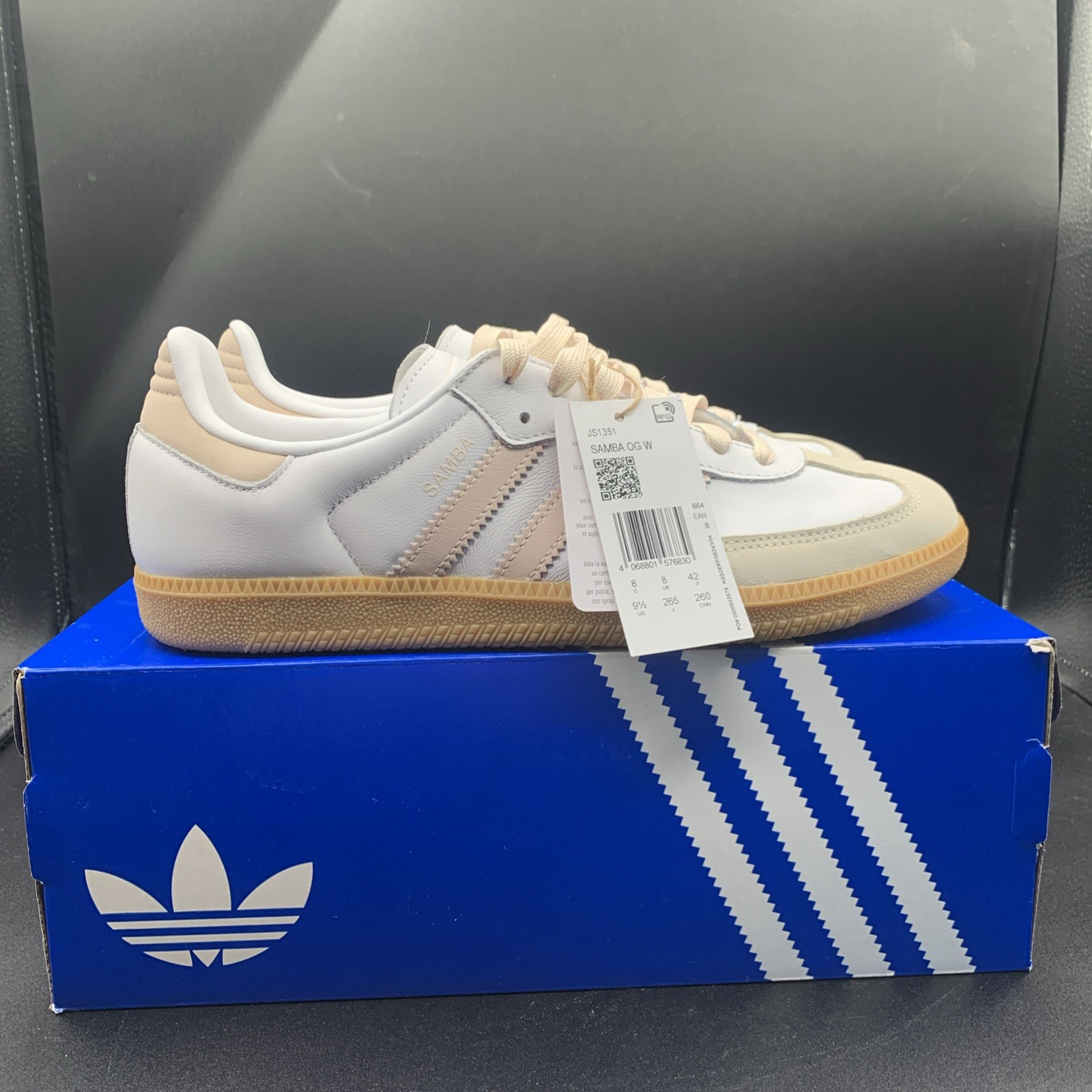 PICK SIZE – Adidas JS1351 Women’s White Pink Gum Samba OG Sneakers