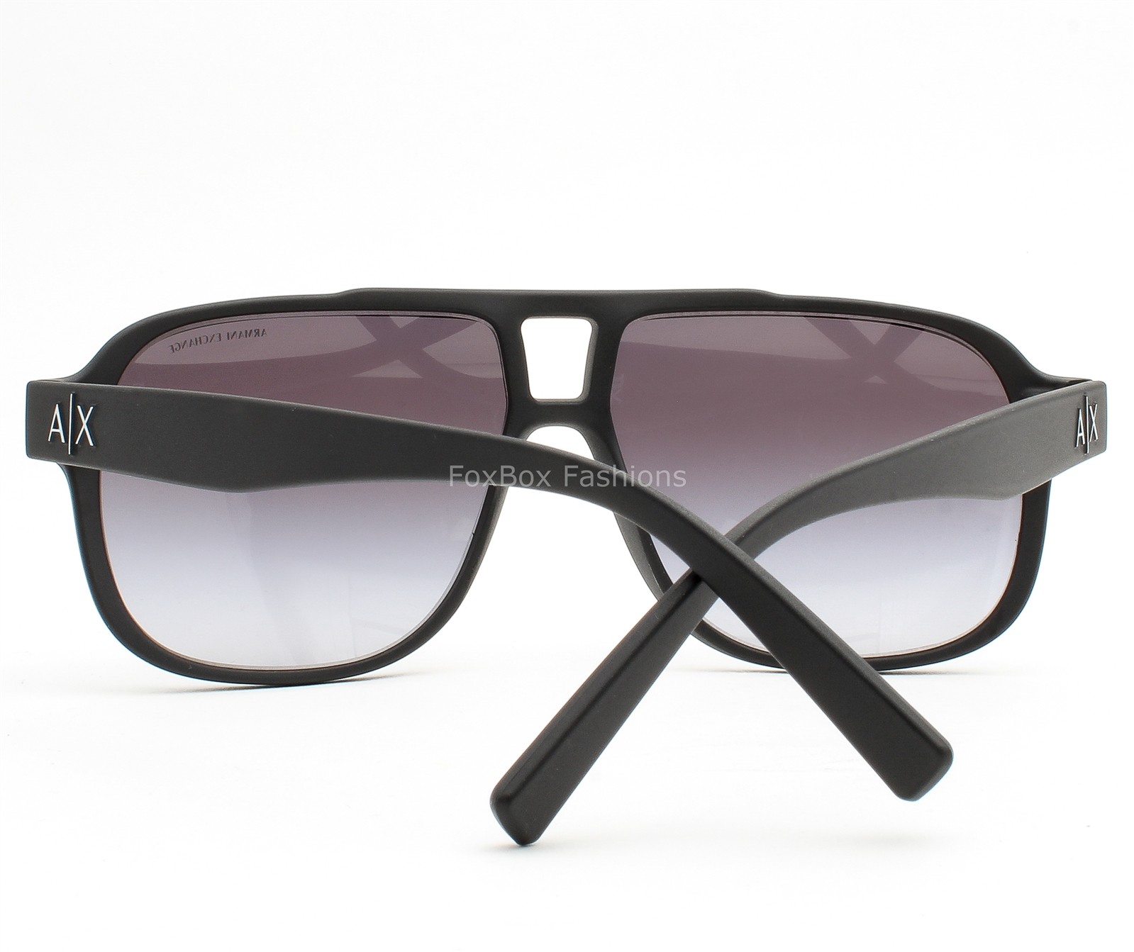 Armani Exchange Sunglasses Matte Black Gray Gradient AX 4104S 80788G with Pouch