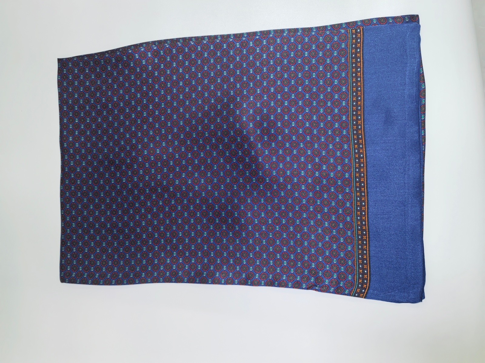Men’s 100% Pure Silk Scarf Double Layer Neckerchief Cravat Tie Casual Business
