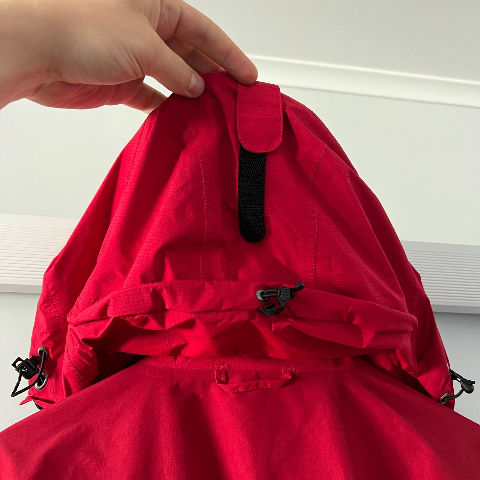 Haglofs Gore-Tex XCR Jacket Red Hooded Waterproof Shell Coat Outdoor Mens Size L