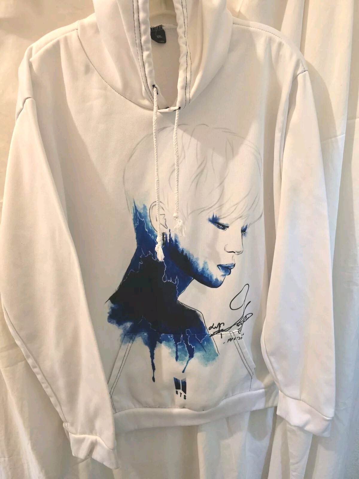 BTS Jimin Merch Army Sweater Hooded Long Pullover Sleeve XXL Music K-POP