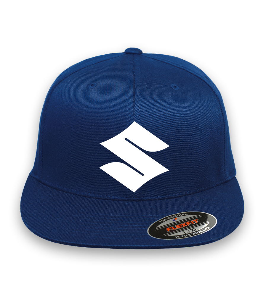 Suzuki Motorcycle Racing CURVED or FLAT BILL FLEXFIT HAT*FREE SHIPPING in BOX*