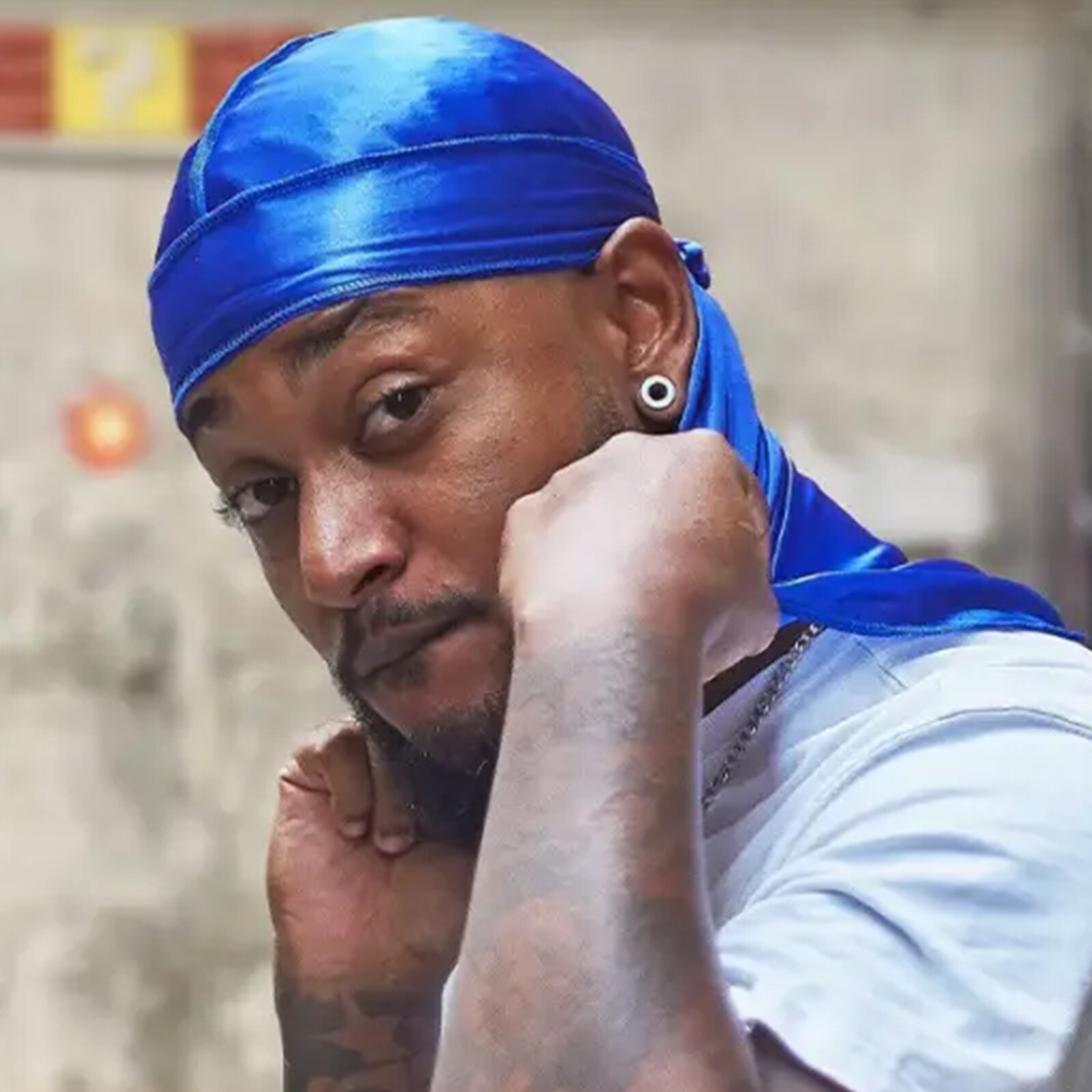 5 PCS Soft Durag Head Wraps for Men & Women – Multicolor Silky Headscarves Set