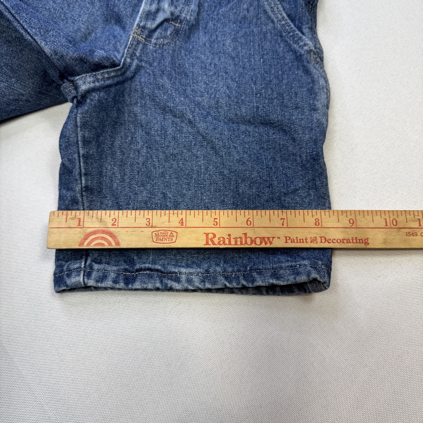Wrangler Jeans Co Shorts Boy Size 4 Regular Wide Leg Classic Carpenter #0220