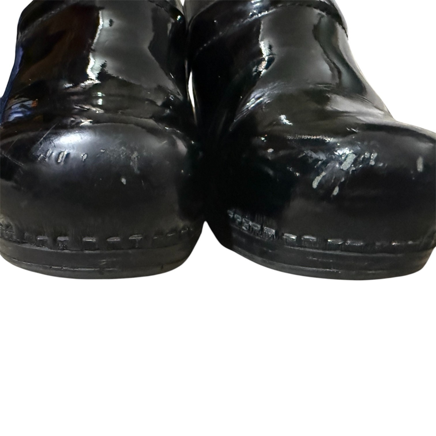 Dansko Professional Black Patent Leather Clogs Women’s Size 39 Nurse Work
