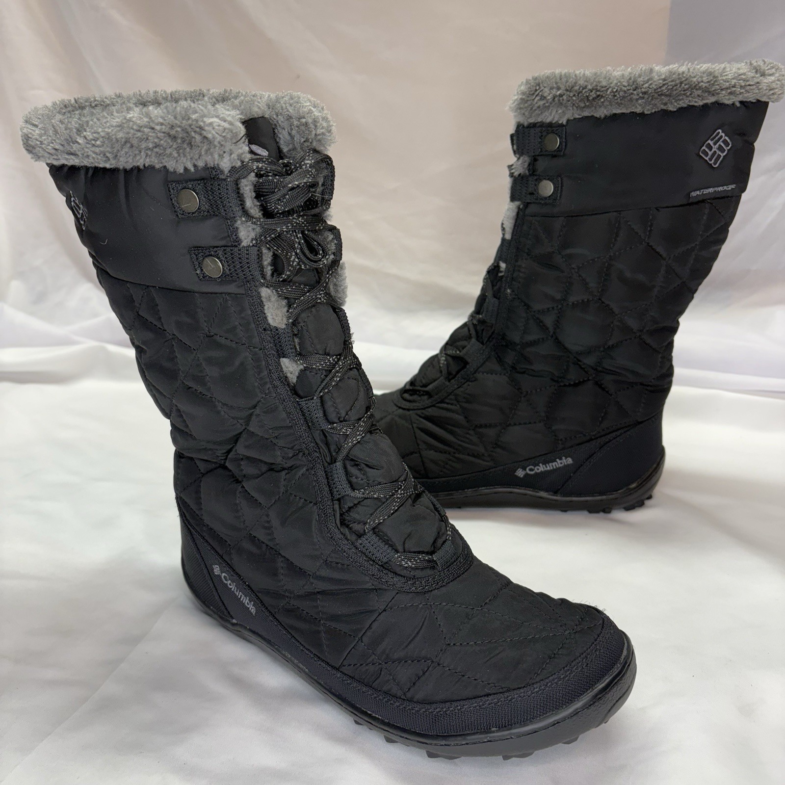 Columbia Women’s Minx Mid II Boot Size 8 Black Waterproof Winter Snow Omni Heat