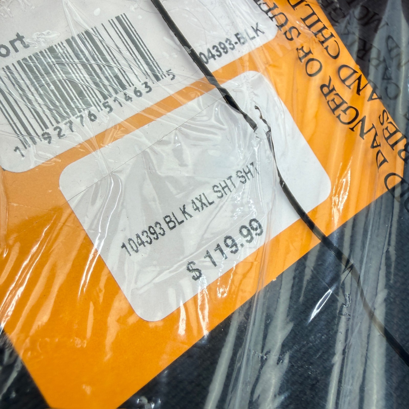 Carhartt Firm Duck Insulated Bib Overalls Double Knee Loose 4XL Short 104393 BLK
