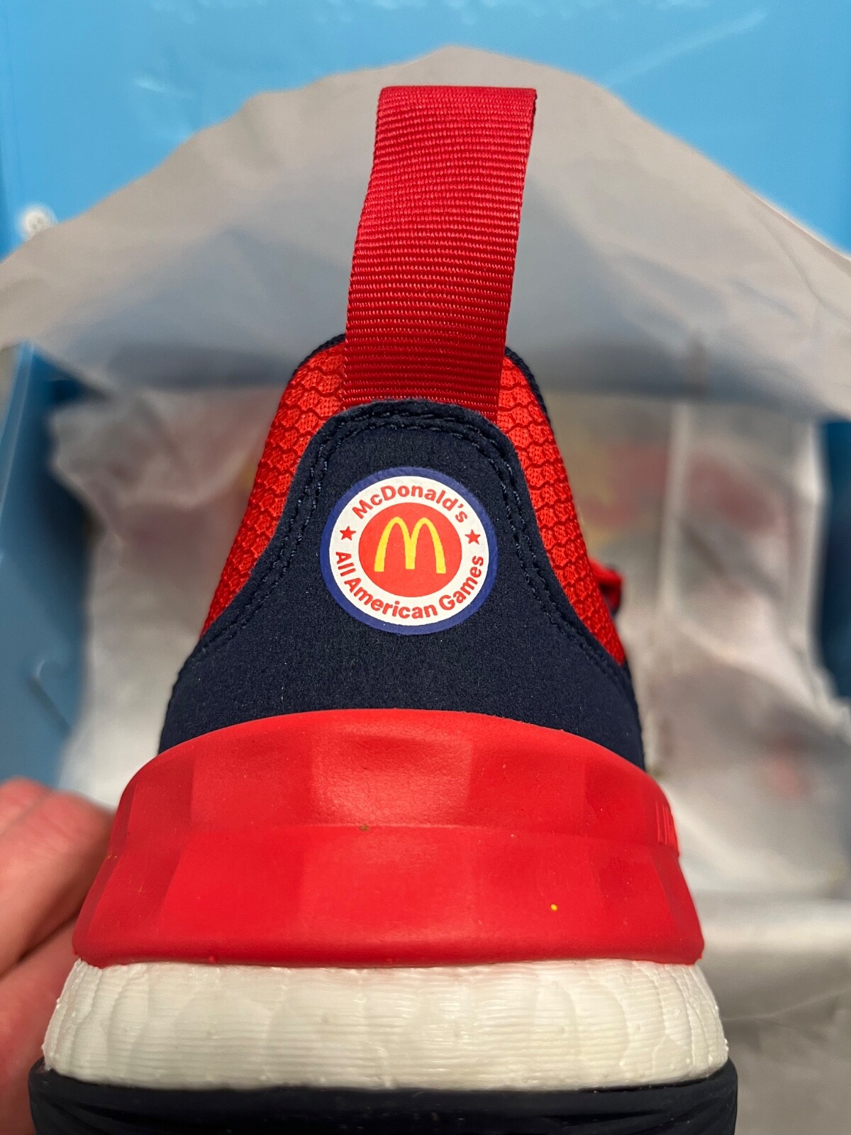Adidas Trae Young 1 Red Gold Navy Blue MCDONALDS ALL AMERICAN GAME PE GX6815