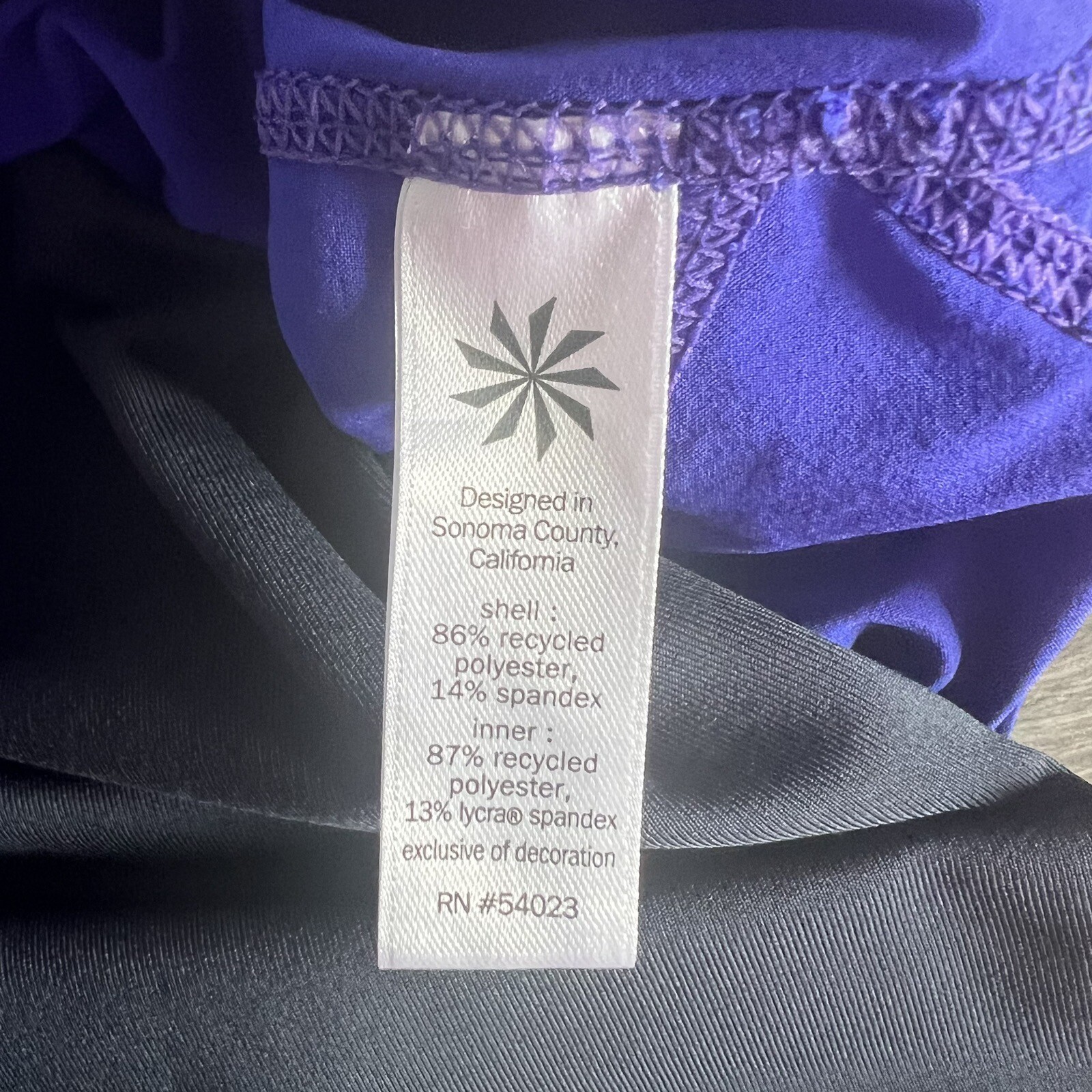Athleta Womens Ready Set 2 in 1 Running Shorts Blue Black Size Small