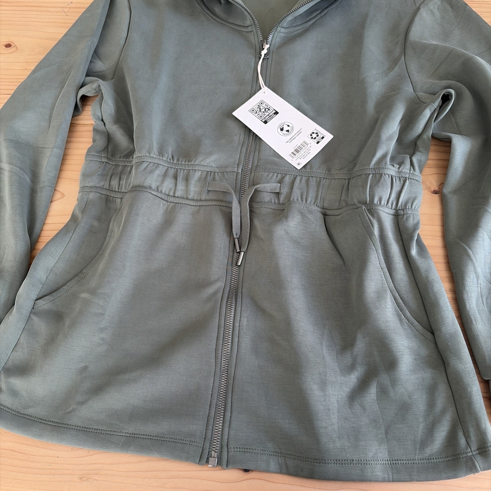 Member’s Mark Women’s s green Relaxed Fit Soft Sandwash Jacket NWT