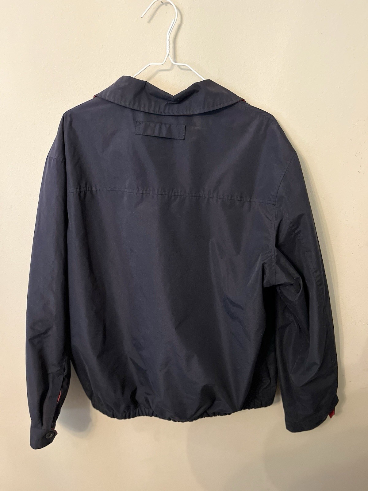 U.S. Polo Assn. Men’s Large Navy Full Zip Fleece Lined Windbreaker Jacket